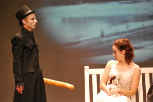 Scott McCullouch as Dr. Black and Ginette Mohr as Belle in The Belle of Winnipeg